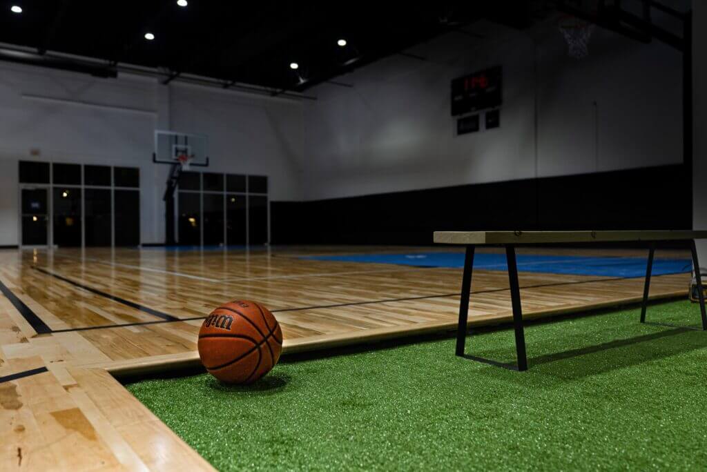 Basketball court background